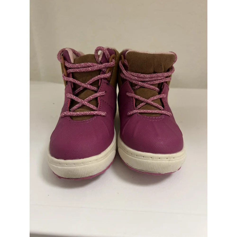 OshKosh B'gosh Wistman Little Girl High-Top Berry Sneakers- SZ 8 Style #OF22F10B - Picture 6 of 6